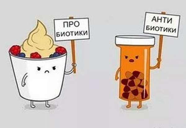 Антибиотик и пробиотик