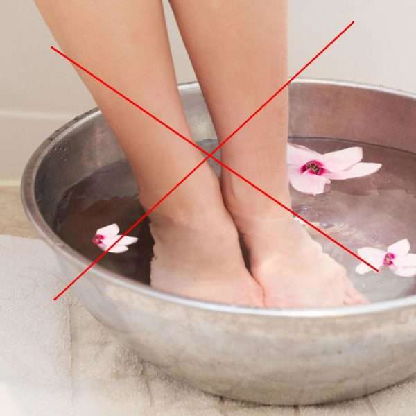 Ванночки для ног запрещены