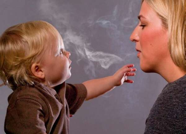 Курение при ребенке